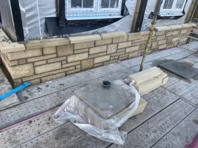 Scaffolded Stonework