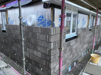 Scaffolded Blockwork